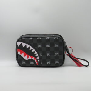SPRAYGROUND BEAUTY/POLSIERA DOPPIA ZIP DAMIER GRIGIO+ORSETTI
