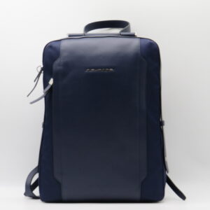 PIQUADRO ZAINO DONNA PORTAPC TESSUTO + FASCIA PELLE BLU