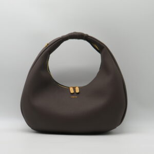 FLORCHIS HOBOBAG MEDIA CON TRACOLLA PELLE VEGANA MARRONE CAFFE'