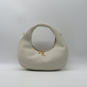FLORCHIS HOBOBAG PICCOLA CON TRACOLLA PELLE VEGANA PANNA