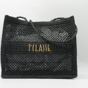 ALVIERO MARTINI 1'CLASSE SHOPPING CON POCHETTE CROCHET NERO
