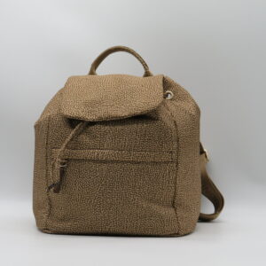 BORBONESE ZAINO CON PATTA E COULISSE JET NOCCIOLA