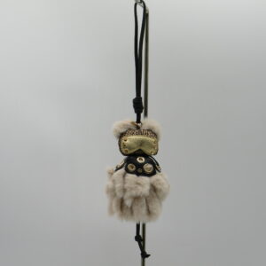 BORBONESE PORTACHIAVI DONNA PUNK CACHEMIRE