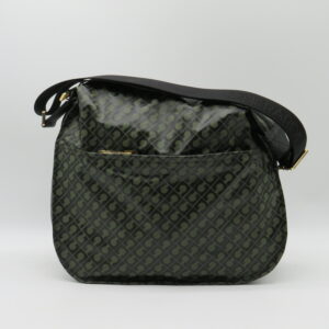 GHERARDINI TRACOLLA GRANDE RETTANGOLARE ZIP FRONTE/RETRO SOFTY VERDE FORESTA