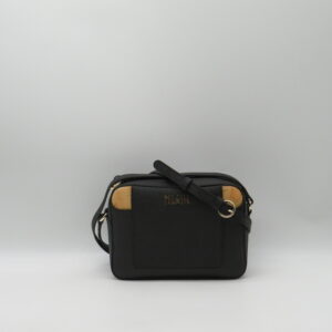 ALVIERO MARTINI 1'CLASSE TRACOLLA CUBETTO ECOSAFFIANO NERO+GEO