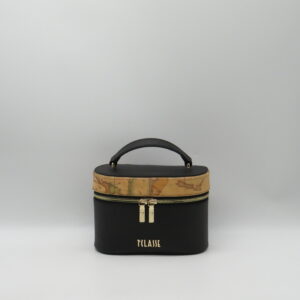 ALVIERO MARTINI 1'CLASSE MINI BAG MANO/TRACOLLA ECOSAFFIANO NERO+ GEO