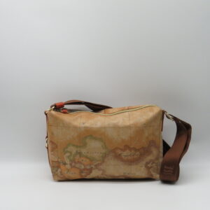 ALVIERO MARTINI 1'CLASSE TRACOLLA RETTANGOLARE GEO GOMMATO+ ARANCIO