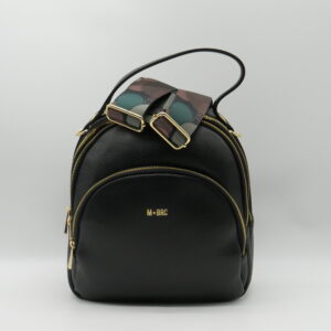 M-BRC ZAINO MEDIO 3 ZIP PELLE NERO