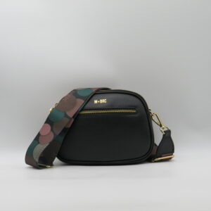 M-BRC TRACOLLA 3 ZIP PELLE NERA