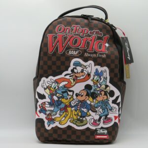 SPRAYGROUND ZAINO PORTAPC DAMIER MARRONE TOPOLINO & FRIENDS