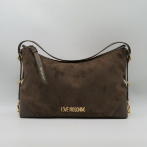 LOVE MOSCHINO SOTTOBRACCIO/TRACOLLA GRANDE ECO-CAMOSCIO T.MORO