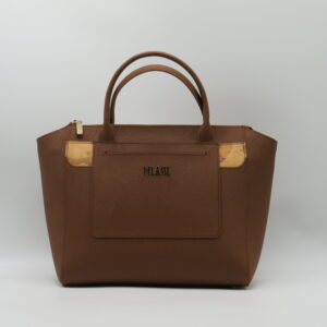 ALVIERO MARTINI 1'CLASSE BORSA MEDIA MANO/TRACOLLA ECOSAFFIANO CASTAGNA+ GEO
