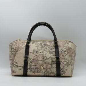ALVIERO MARTINI 1'CLASSE BORSA MEDIA MANO/TRACOLLA GEO SABBIA+T.MORO
