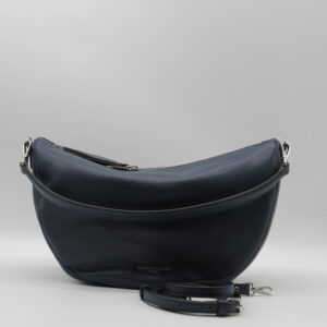 GIANNI CHIARINI SOTTOBRACCIO/TRACOLLA MEDIO STONDATO PELLE MARTELLATA BLU NAVY