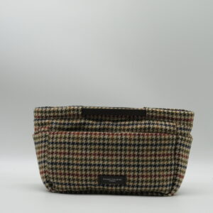 GIANNI CHIARINI BORSA NELLA BORSA PIED-DE-POULE BEIGE