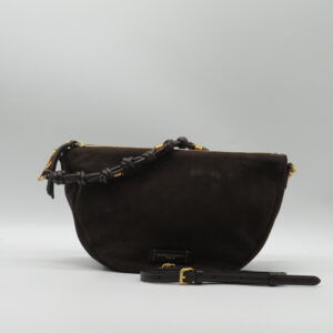 GIANNI CHIARINI SOTTOBRACCIO/TRACOLLA PICCOLO CAMOSCIO MOKA