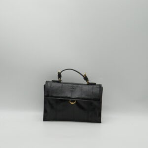 GIANNI CHIARINI BORSA MINI MANO/TRACOLLA PELLE STAMPA ANGUILLA NERA
