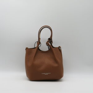 GIANNI CHIARINI BORSA MANO/TRACOLLA DUA PICCOLA PELLE NOCE