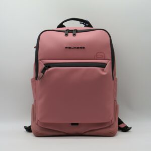 PIQUADRO ZAINO MEDIO PORTAPC DOPPIA ZIP GOMMATO ROSA