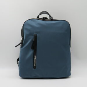 MANDARINA DUCK ZAINO DOPPIA ZIP LINEA HUNTER BLU POLVERE