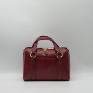 THE BRIDGE BORSA MEDIA A MANO CON TRACOLLA PELLE BORDEAUX