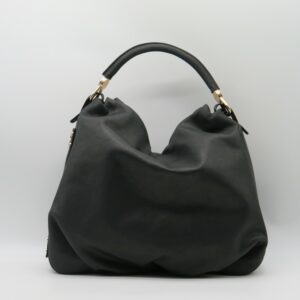 BORBONESE SOTTOBRACCIO GRANDE PELLE NERO LINEA IDENTITY