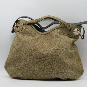BORBONESE BORSA GRANDE MANO/SOTTOBRACCIO MODELLO "LONDON" CAMOSCIO