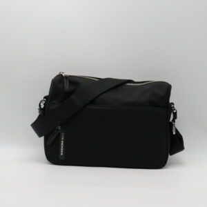 MANDARINA DUCK TRACOLLA MEDIA ZIP FRONTALE LINEA HUNTER NERA