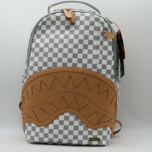 SPRAYGROUND ZAINO PORTAPC DAMIER GRIGIO+CUOIO