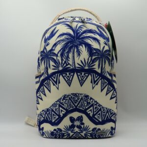 SPRAYGROUND ZAINO GRANDE PORTAPC PALME BIANCO/BLU