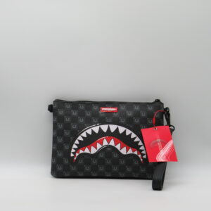 SPRAYGROUND POCHETTE/POLSIERA CON TRACOLLA DAMIER GRIGIO SMILE