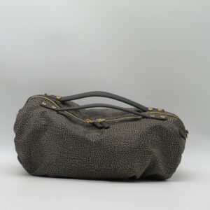 BORBONESE BAULETTO CILINDRICO MEDIO MANO/TRACOLLA JET CATRAME