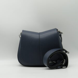 GIANNI CHIARINI HELENA PICCOLA PELLE MARTELLATA BLU NAVY