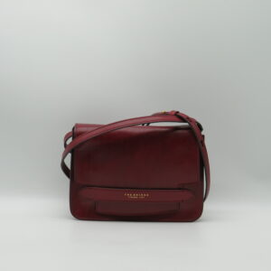 THE BRIDGE TRACOLLA MEDIA CON PATTA PELLE BORDEAUX