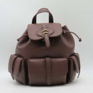COCCINELLE ZAINO MEDIO CON PATTA+TASCHE PELLE MARTELLATA ROSSO LAMPONE