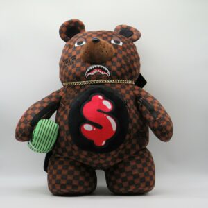 SPRAYGROUND ZAINO ORSO DAMIER MARRONE SMILE