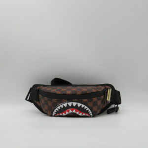 SPRAYGROUND MARSUPIO PICCOLO DAMIER MARRONE SMILE