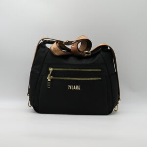 ALVIERO MARTINI 1'CLASSE SOTTOBRACCIO/TRACOLLA/ZAINO DOPPIA ZIP NYLON NERO