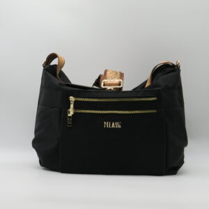 ALVIERO MARTINI 1'CLASSE SOTTOBRACCIO/TRACOLLA DOPPIA ZIP NYLON NERO