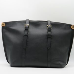 ALVIERO MARTINI 1'CLASSE SHOPPING GRANDE PELLE MARTELLATA NERO