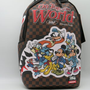 SPRAYGROUND ZAINO DAMIER MARRONE TOPOLINO & FRIENDS DISNEY
