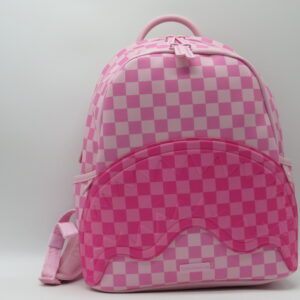 SPRAYGROUND ZAINO PICCOLO DOPPIA ZIP DAMIER ROSA