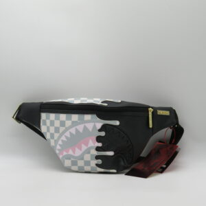 SPRAYGROUND MARSUPIO DAMIER GRIGIO+NERO