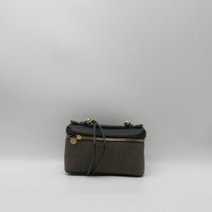 BORBONESE BORSA MINI MANO/TRACOLLA GRAFFITI CARBONE +NERO