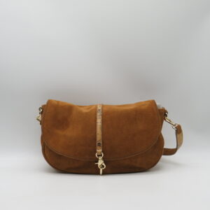 ALVIERO MARTINI 1'CLASSE SELLA MEDIA SOTTOBRACCIO/TRACOLLA CAMOSCIO COGNAC