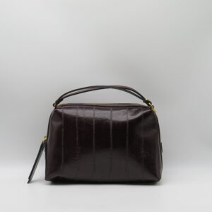 GIANNI CHIARINI BAULETTO PICCOLO MANO/TRACOLLA PELLE STAMPA ANGUILLA BORDEAUX
