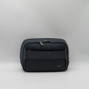 PIQUADRO BEAUTY DOPPIA ZIP TESSUTO BLU