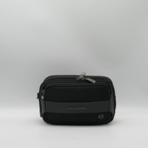 PIQUADRO BEAUTY CON POLSIERA DOPPIA ZIP TESSUTO NERO
