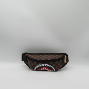 SPRAYGROUND MARSUPIO PICCOLO DAMIER MARRONE SMILE