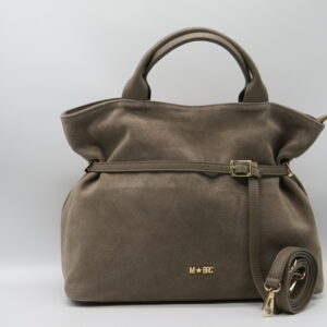 M-BRC BORSA GRANDE MANO/TRACOLLA CAMOSCIO TAUPE